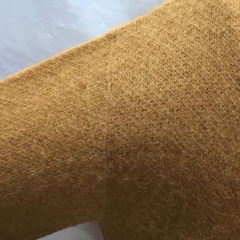 スリック SLICK カーディガン 長袖 5162506 Vネック モヘヤ混 2 無地 茶 / ブラウン /  メンズ USED 古着 中古 10118024