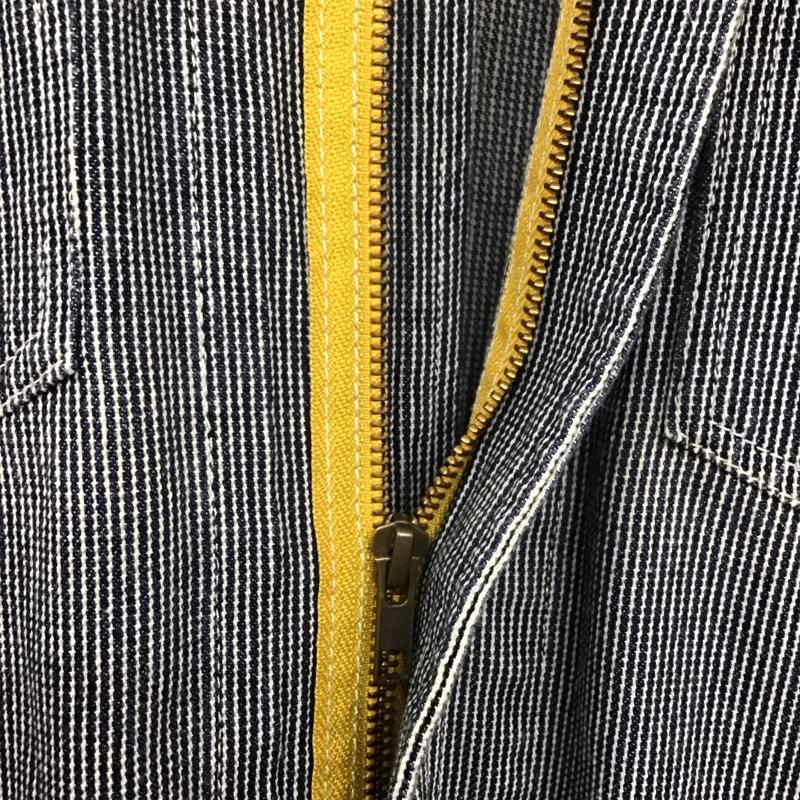 グレースエンジニアーズ GRACE ENGINEER S ワンピース・ドレス・オールインワン ワンピース・ドレス・オールインワン オールインワン つなぎ ワークパンツ カジュアルパンツ 長袖 ヒッコリー ストライプ 白 / ホワイト / X 紺 / ネイビー /  メンズ USED 古着 中古 10109120