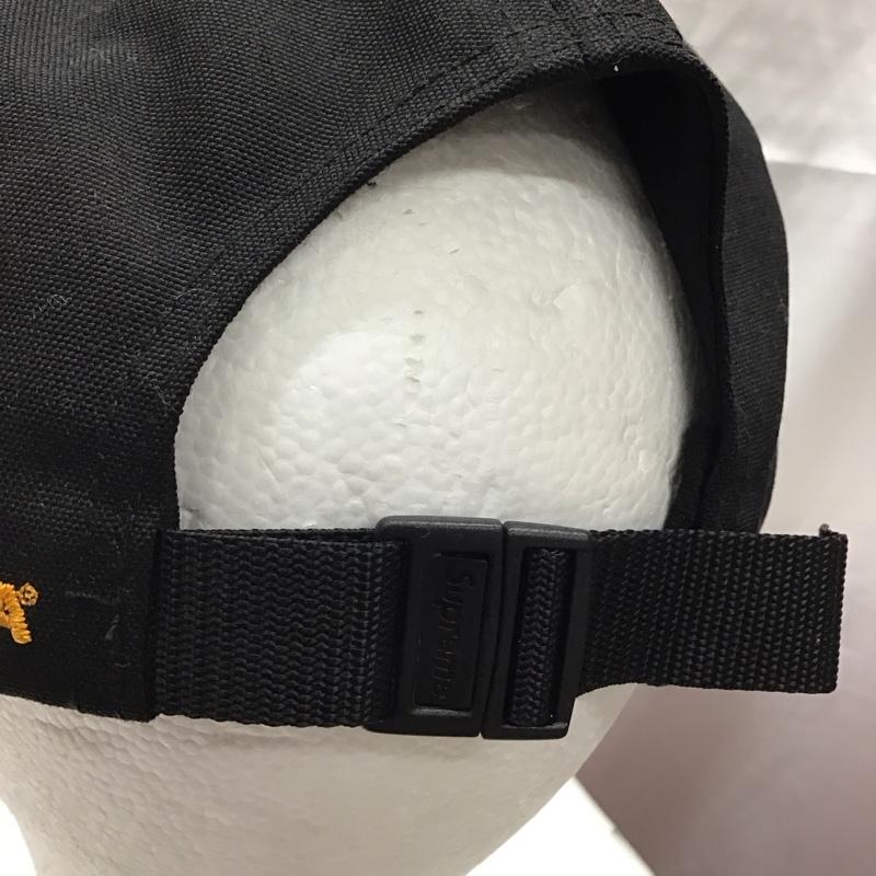 シュプリーム Supreme 帽子 キャップ 21AW コーデュラ テフロンラベル 6パネルキャップ ロゴ、文字 黒 / ブラック /  メンズ USED 古着 中古 10120226