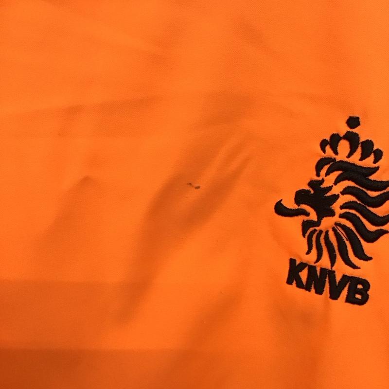 ナイキ NIKE カットソー 半袖 半袖カットソー プリントTシャツ スポーツウェア S ロゴ、文字 橙 / オレンジ /  メンズ USED 古着 中古 10150344