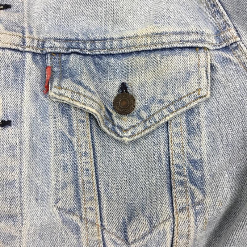 リーバイス Levi s ジャケット、上着 ジャケット、ブレザー デニムジャケット ノーカラージャケット 長袖ジャケット ブルゾン 無地 インディゴ / インディゴ /  メンズ USED 古着 中古 10114618