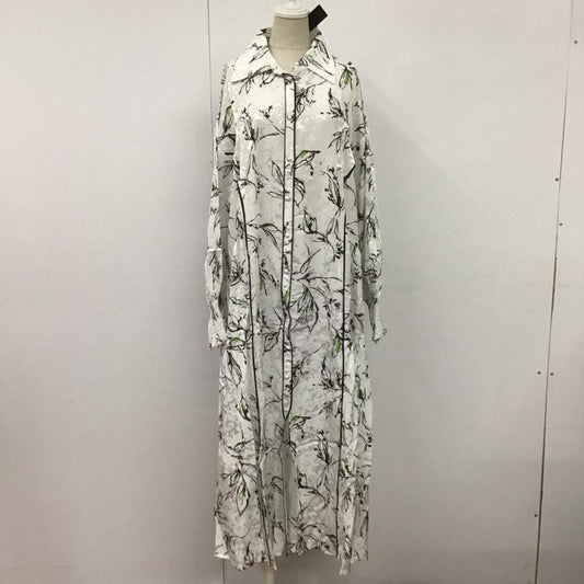 ジーナシス JEANASIS ワンピース ロングスカート JS071319MC クサキガラロングOP タグ付き FREE 総柄 白 / ホワイト /  レディース USED 古着 中古 10107180