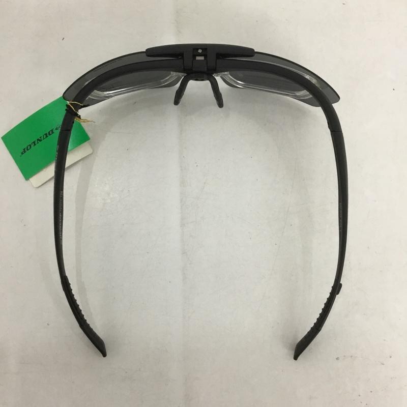 ダンロップ DUNLOP めがね・サングラス サングラス DU-010 スポーツサングラス ミラーレンズ ロゴ、文字 黒 / ブラック /  メンズ USED 古着 中古 10140442