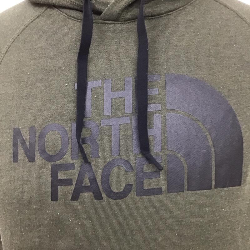 ザノースフェイス THE NORTH FACE パーカー 長袖 nt12088 カラーヘザードスウェットフーディ プルオーバー 長袖パーカー M ロゴ、文字 カーキ / カーキ /  メンズ USED 古着 中古 10119519