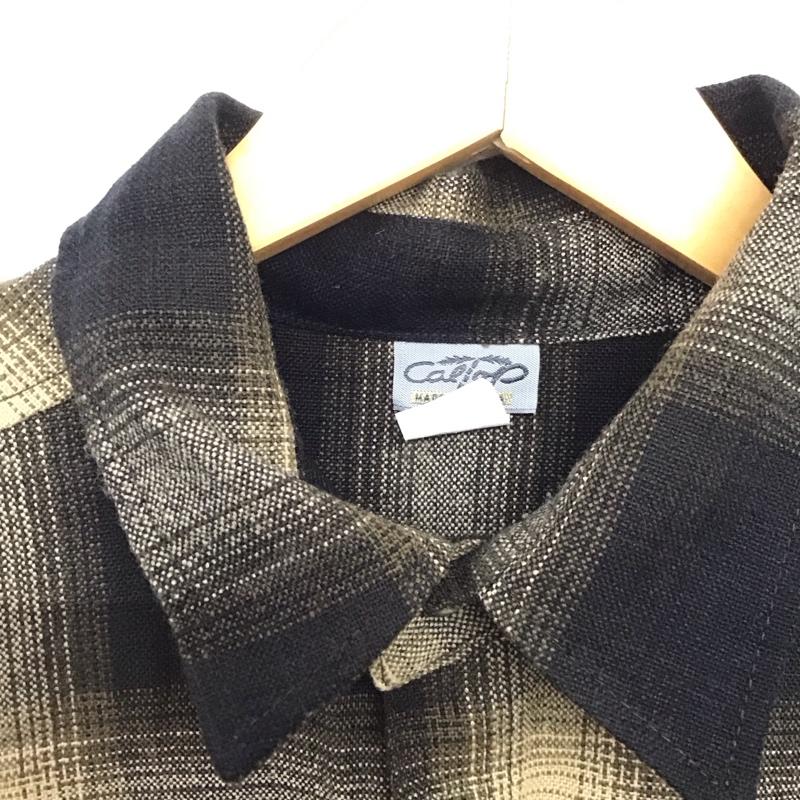 キャルトップ CALTOP シャツ、ブラウス 長袖 L チェック マルチカラー / マルチカラー /  メンズ USED 古着 中古 10144734