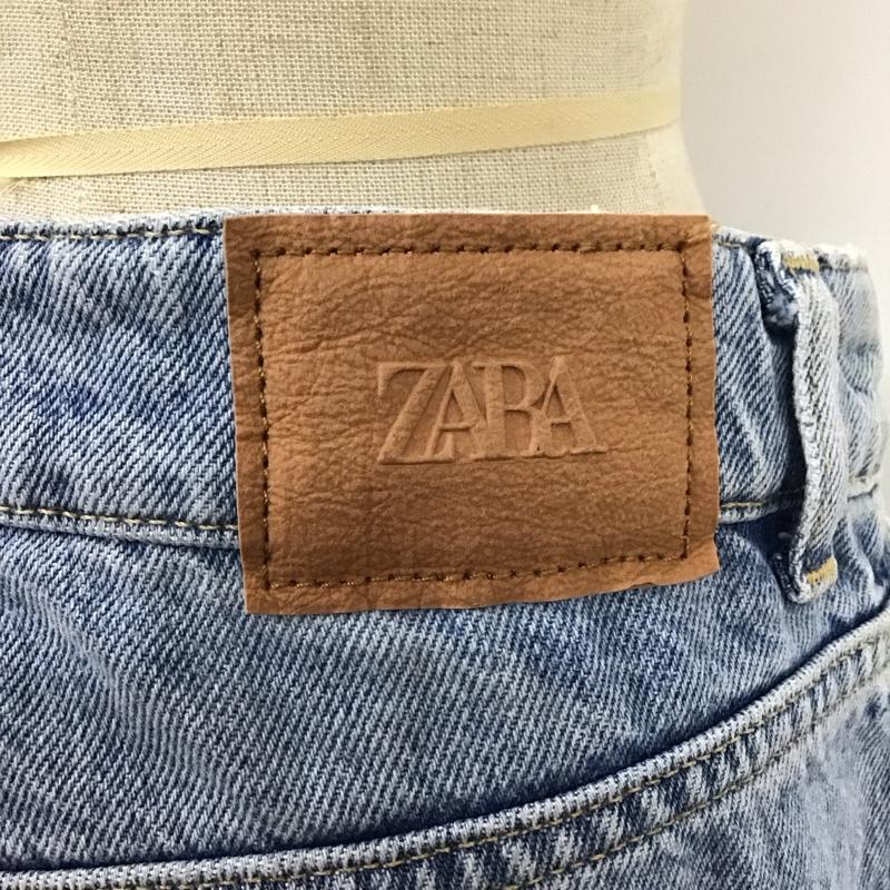 ザラ ZARA パンツ デニム、ジーンズ デニムパンツ ストレートパンツ ワイドパンツ カジュアルパンツ 36 無地 インディゴ / インディゴ /  レディース USED 古着 中古 10117948