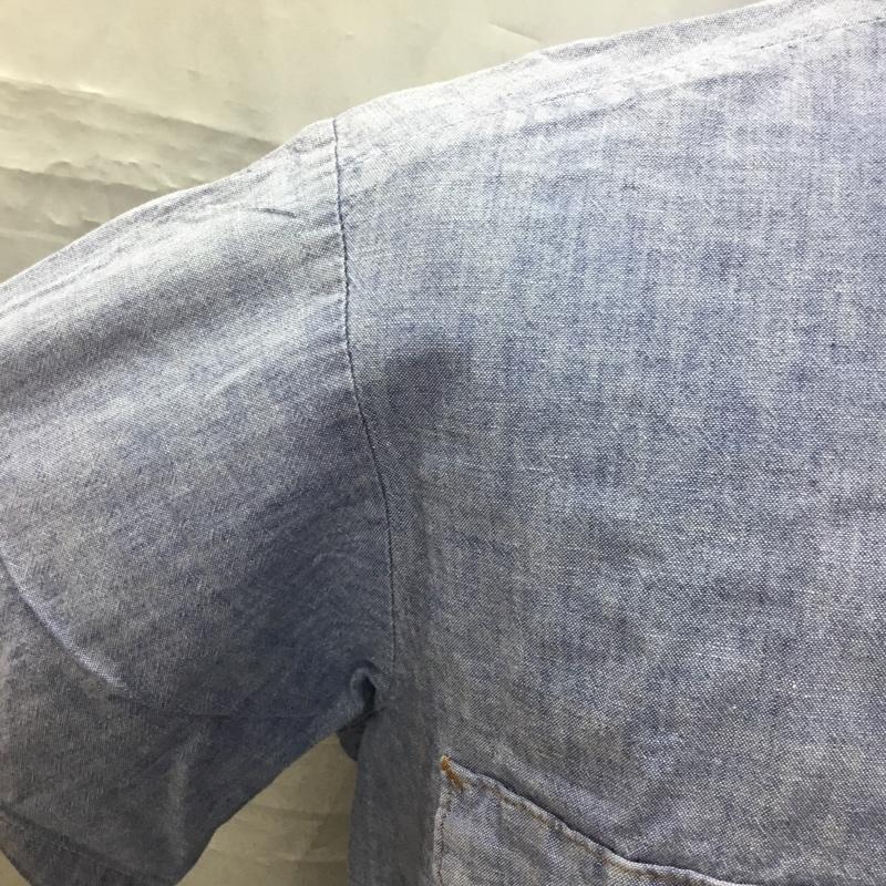 ビッグベン BIGBEN シャツ、ブラウス 半袖 M 無地 水色 / ライトブルー /  メンズ USED 古着 中古 10112801