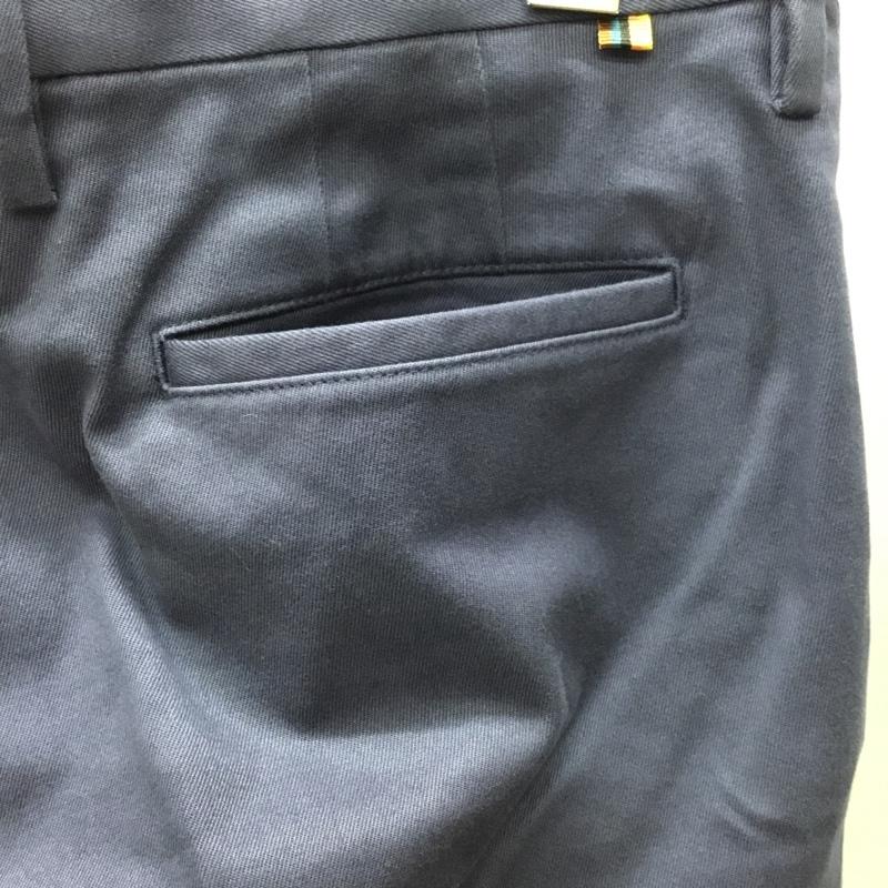 ポールスミス Paul Smith パンツ スラックス スラックスパンツ スリムパンツ カジュアルパンツ センタータックパンツ ストレッチパンツ M 無地 紺 / ネイビー /  メンズ USED 古着 中古 10120683