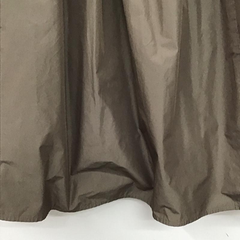 グリーンレーベルリラクシング green label relaxing スカート ひざ丈スカート ロングスカート フレアスカート カジュアルスカート 36インチ 無地 茶 / ブラウン /  レディース USED 古着 中古 10142669