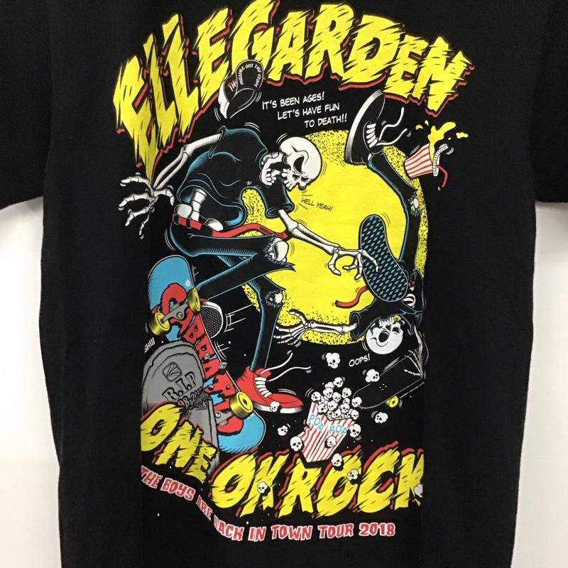 ギルダン GILDAN Tシャツ 半袖 半袖カットソー プリントTシャツ クルーネックカットソー S プリント 黒 / ブラック /  メンズ USED 古着 中古 10134599