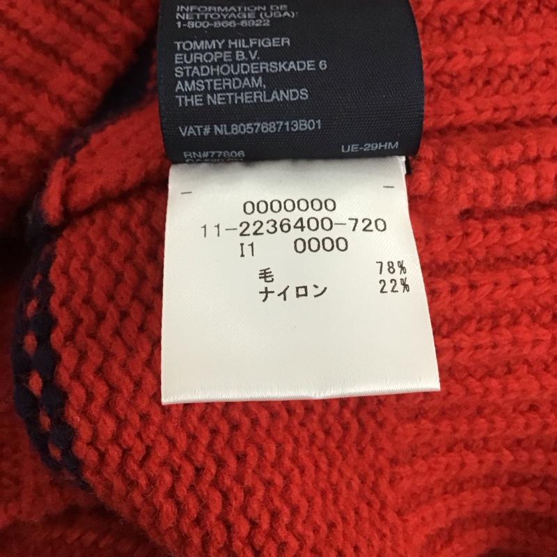 トミーヒルフィガー TOMMY HILFIGER ニット、セーター 長袖 長袖ニットカットソー ニット セーター クルーネックニット L ボーダー柄 マルチカラー / マルチカラー /  メンズ USED 古着 中古 10112552