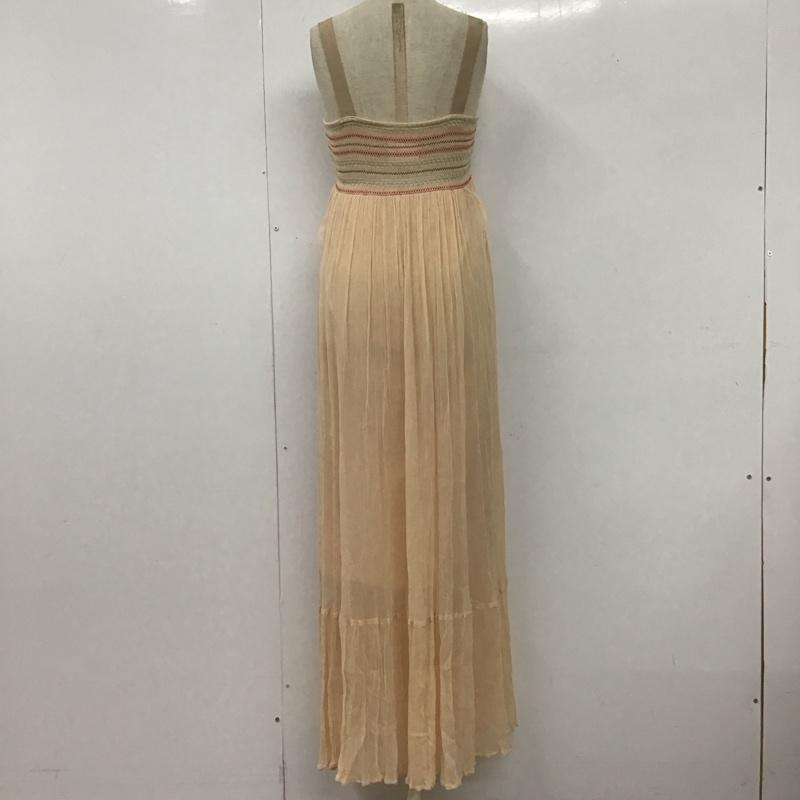 セミクチュール SEMI COUTURE ワンピース ロングスカート ロングスカート ノースリーブロングスカート フレアスカート 40 無地 ベージュ / ベージュ /  レディース USED 古着 中古 10110248
