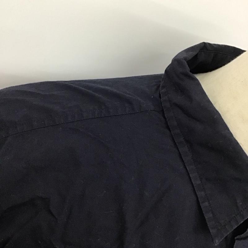 ディーケーエヌワイ DKNY シャツ、ブラウス 長袖 長袖シャツ カラーシャツ ポケットシャツ 長袖カットソー 90s L 無地 紺 / ネイビー /  メンズ USED 古着 中古 10124356