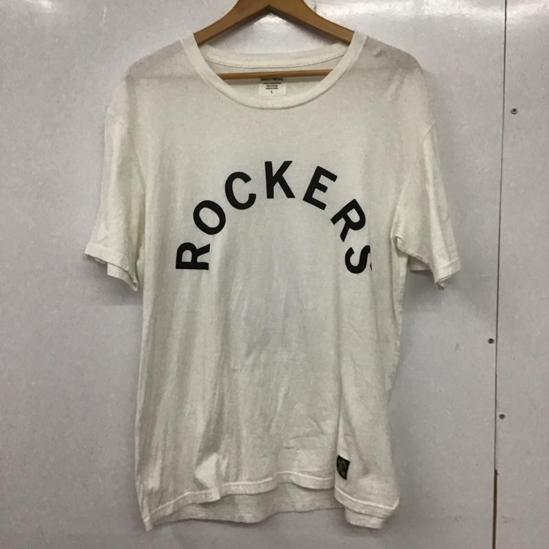 ギルティーパーティーズ GUILTYPARTIES Tシャツ 半袖 半袖カットソー プリントTシャツ クルーネックカットソー L ロゴ、文字 白 / ホワイト /  メンズ USED 古着 中古 10135721