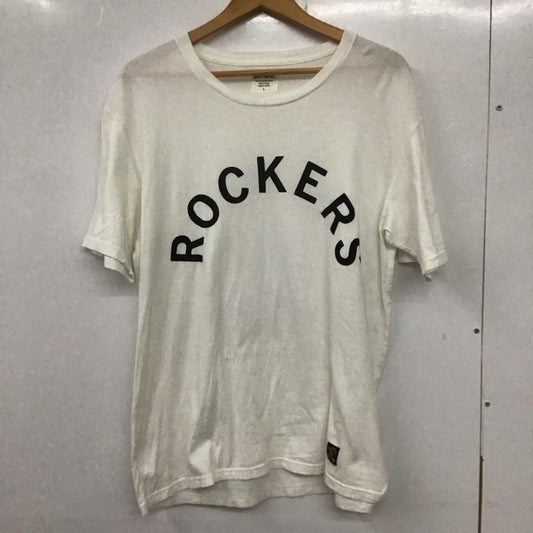 ギルティーパーティーズ GUILTYPARTIES Tシャツ 半袖 半袖カットソー プリントTシャツ クルーネックカットソー L ロゴ、文字 白 / ホワイト /  メンズ USED 古着 中古 10135721