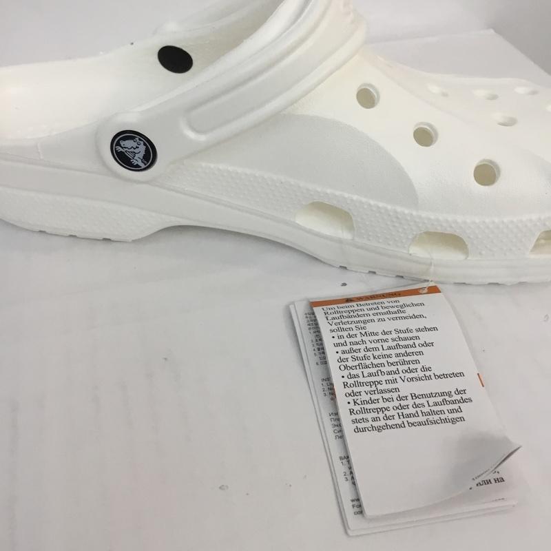 クロックス crocs サンダル サンダル 10126-100 Baya 24.0cm 無地 白 / ホワイト /  レディース USED 古着 中古 10117289