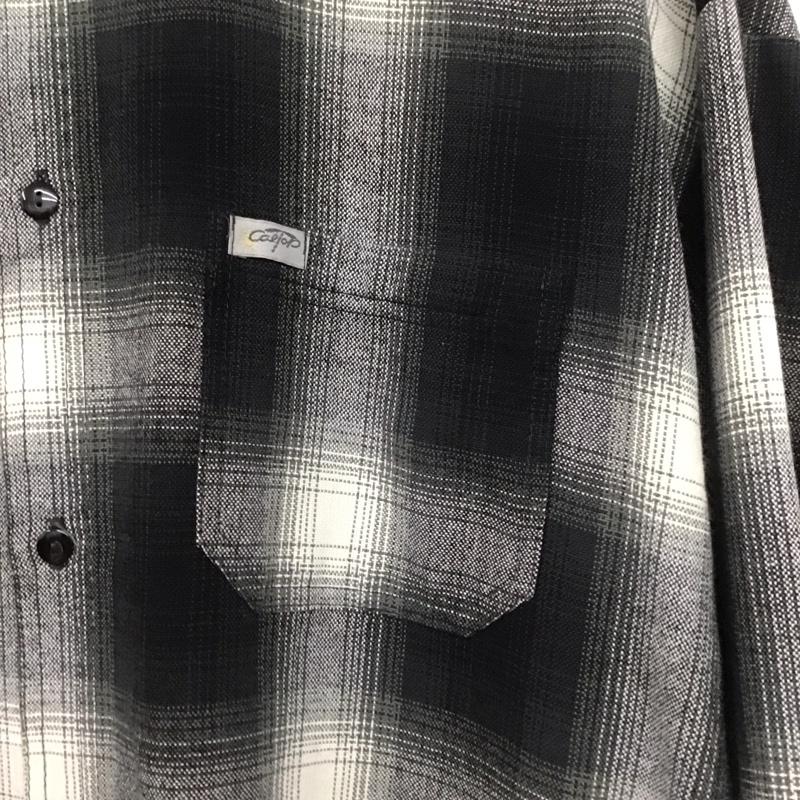 キャルトップ CALTOP シャツ、ブラウス 長袖 長袖シャツ チェックシャツ カラーシャツ XL チェック ダークグレー / ダークグレー /  メンズ USED 古着 中古 10148275