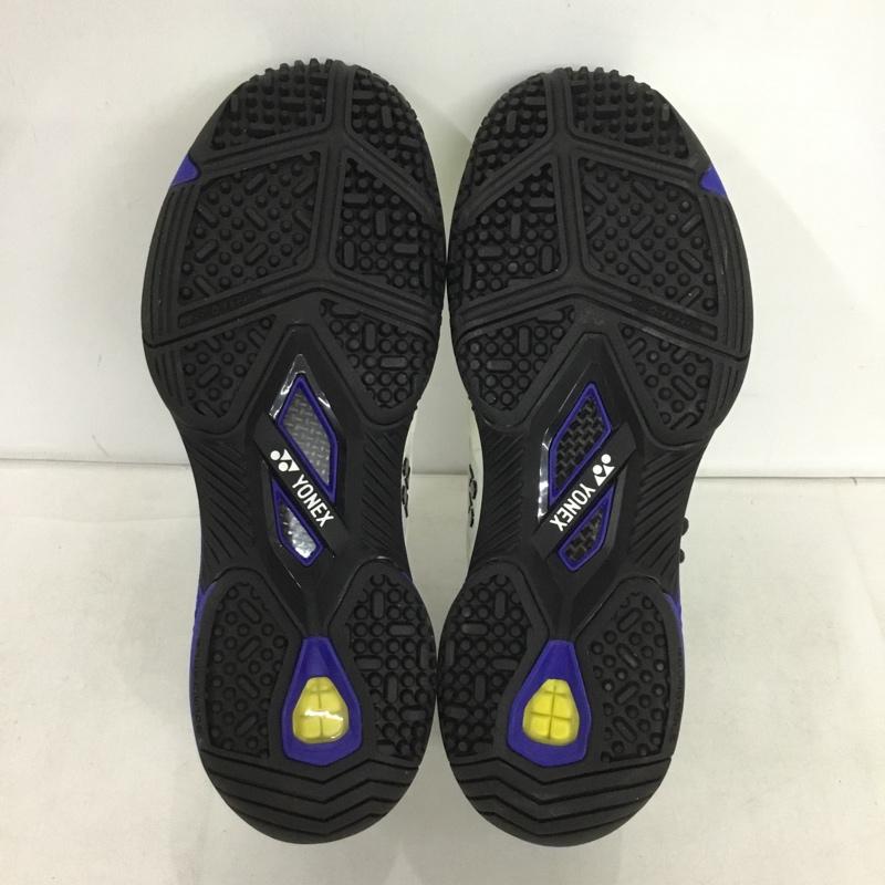 ヨネックス YONEX スニーカー スニーカー SHTF3MGC パワークッションフュージョンレブ3メンGC テニスシューズ 箱有 24cm 24.0cm ロゴ、文字 白 / ホワイト / X 黒 / ブラック / X 青 / ブルー /  レディース USED 古着 中古 10150024
