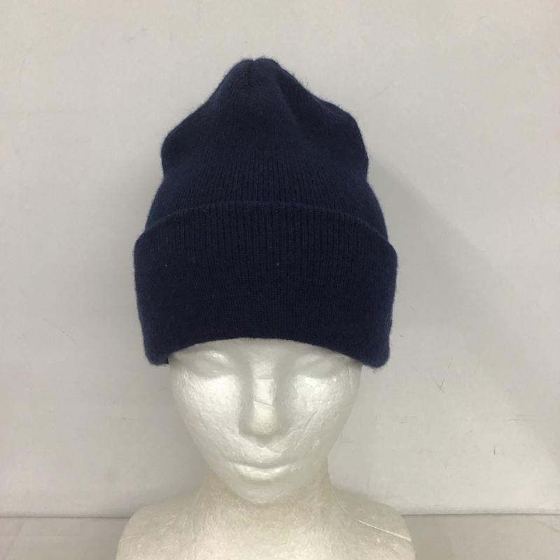 ニューエラ NEW ERA 帽子 ニット帽 ロゴ、文字 紺 / ネイビー /  メンズ USED 古着 中古 10141148