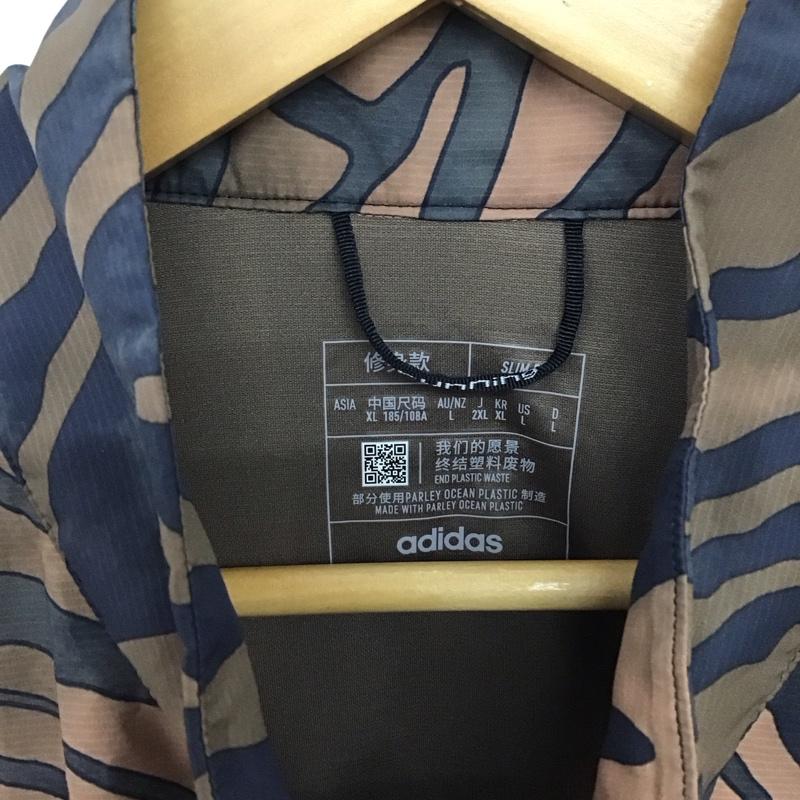 アディダス adidas ジャケット、上着 ジャンパー、ブルゾン プルオーバーナイロンジャケット スタンドネック XXL 総柄 マルチカラー / マルチカラー /  メンズ USED 古着 中古 10150441