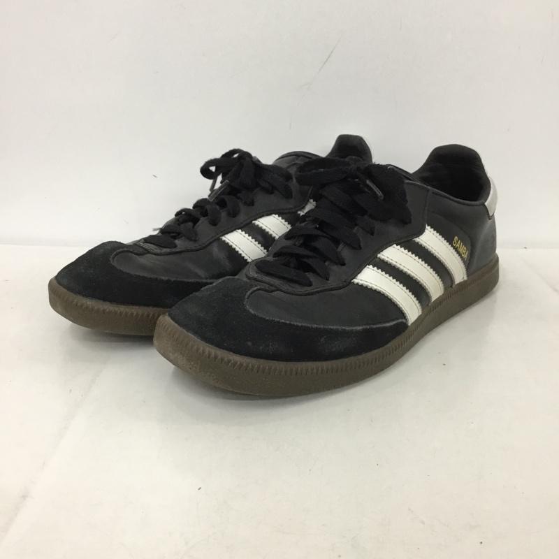 アディダス adidas スニーカー スニーカー 019000 Samba Leather サンバ レザー 26cm 26.0cm ロゴ、文字 黒 / ブラック / X 白 / ホワイト /  メンズ USED 古着 中古 10147713