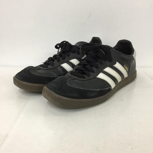アディダス adidas スニーカー スニーカー 019000 Samba Leather サンバ レザー 26cm 26.0cm ロゴ、文字 黒 / ブラック / X 白 / ホワイト /  メンズ USED 古着 中古 10147713