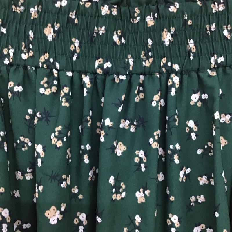 ローリーズファーム LOWRYS FARM スカート ロングスカート FREE 総柄 緑 / グリーン /  レディース USED 古着 中古 10130210