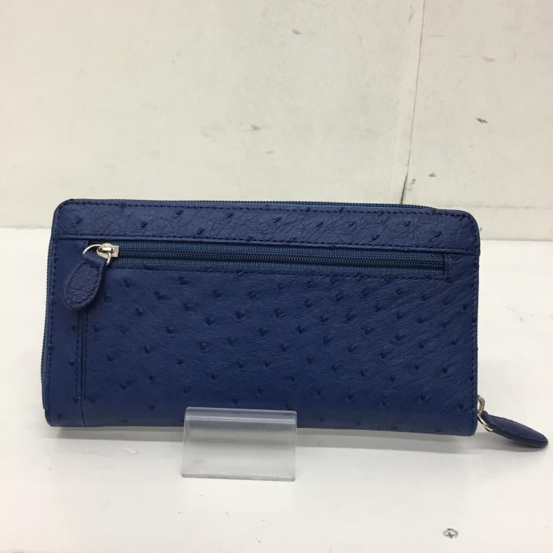オーストリッチ ostrich 財布 長財布 松屋銀座　オーストリッチ  青 / ブルー /  レディース USED 古着 中古 10140921