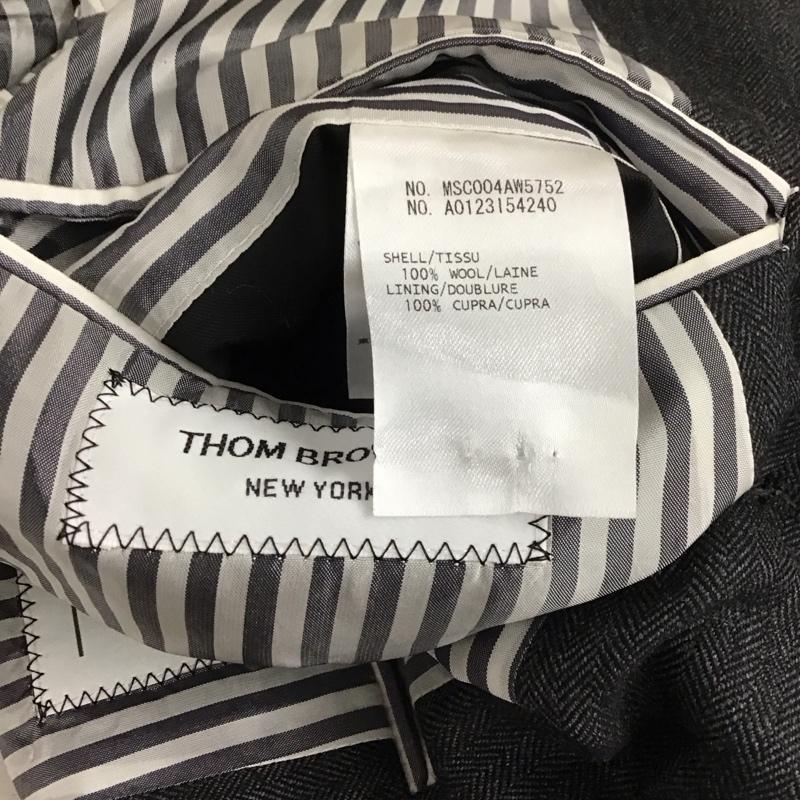 トムブラウン THOM BROWNE スーツ スーツ MSC004AW5752 ジャケット パンツ 日本製 ヘリンボーン 1  ダークグレー / ダークグレー /  メンズ USED 古着 中古 10144441