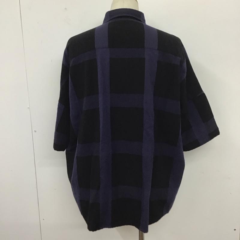 シャリーフ SHAREEF シャツ、ブラウス 半袖 半袖シャツ チェックシャツ カジュアルシャツ 1 チェック 黒 / ブラック / X 紺 / ネイビー /  メンズ USED 古着 中古 10111651