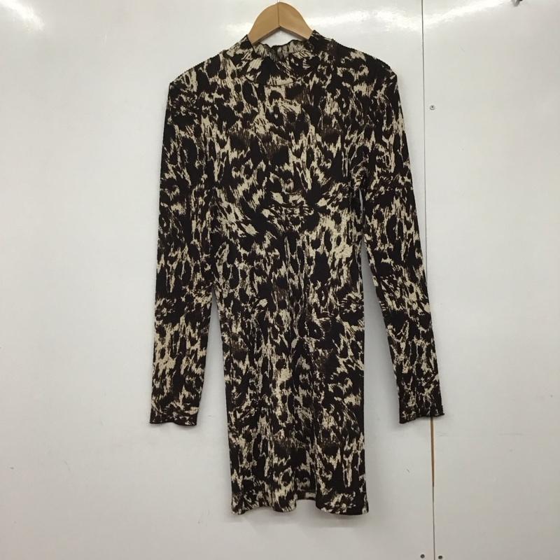 ザラ ZARA ワンピース ひざ丈スカート M  マルチカラー / マルチカラー /  レディース USED 古着 中古 10142743