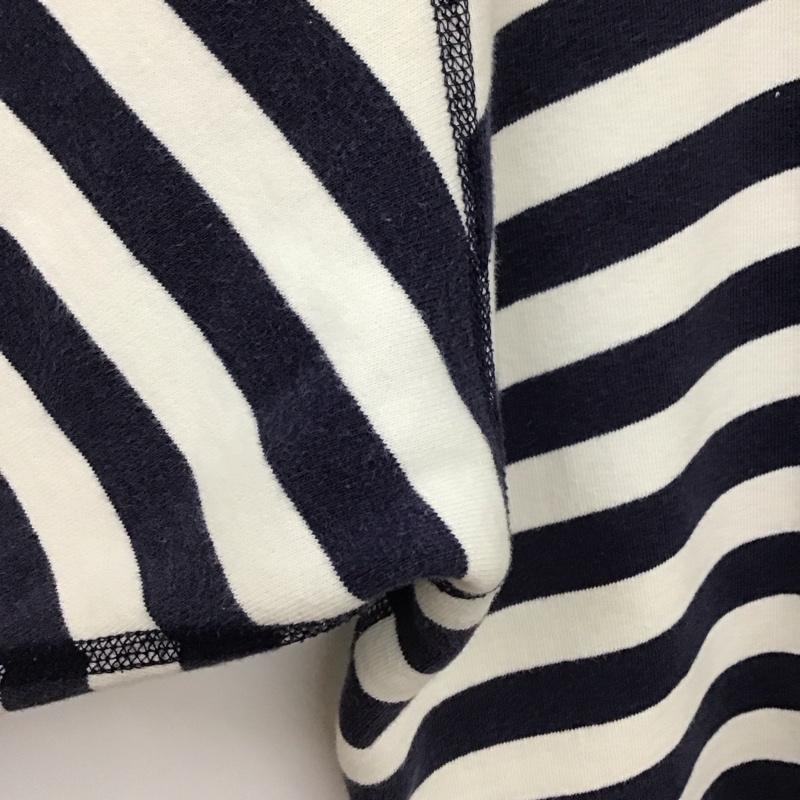 ポロバイラルフローレン Polo by RALPH LAUREN トレーナー 長袖 90s L ボーダー柄 白 / ホワイト / X 紺 / ネイビー /  メンズ USED 古着 中古 10132029