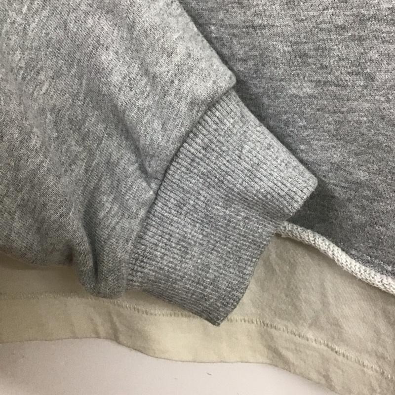 ニコアンド niko and... パーカー 長袖 長袖パーカー プルオーバーパーカー スウェット M ロゴ、文字 灰 / グレー /  レディース USED 古着 中古 10145078