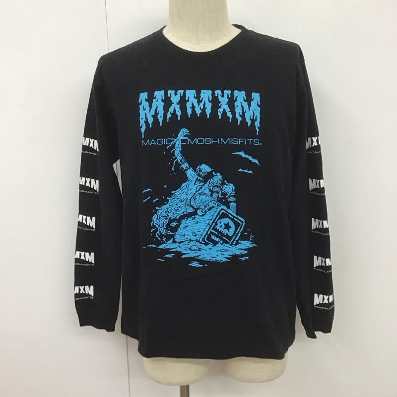 マジカルモッシュミスフィッツ MxMxM カットソー 長袖 長袖カットソー クルーネックカットソー 長袖Tシャツ プリントTシャツ M プリント 黒 / ブラック /  メンズ USED 古着 中古 10107231