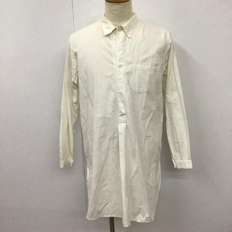 古着 USED シャツ、ブラウス 長袖 長袖シャツ カラーシャツ ポケットシャツ 長袖カットソー 40 無地 白 / ホワイト /  メンズ USED 古着 中古 10115341