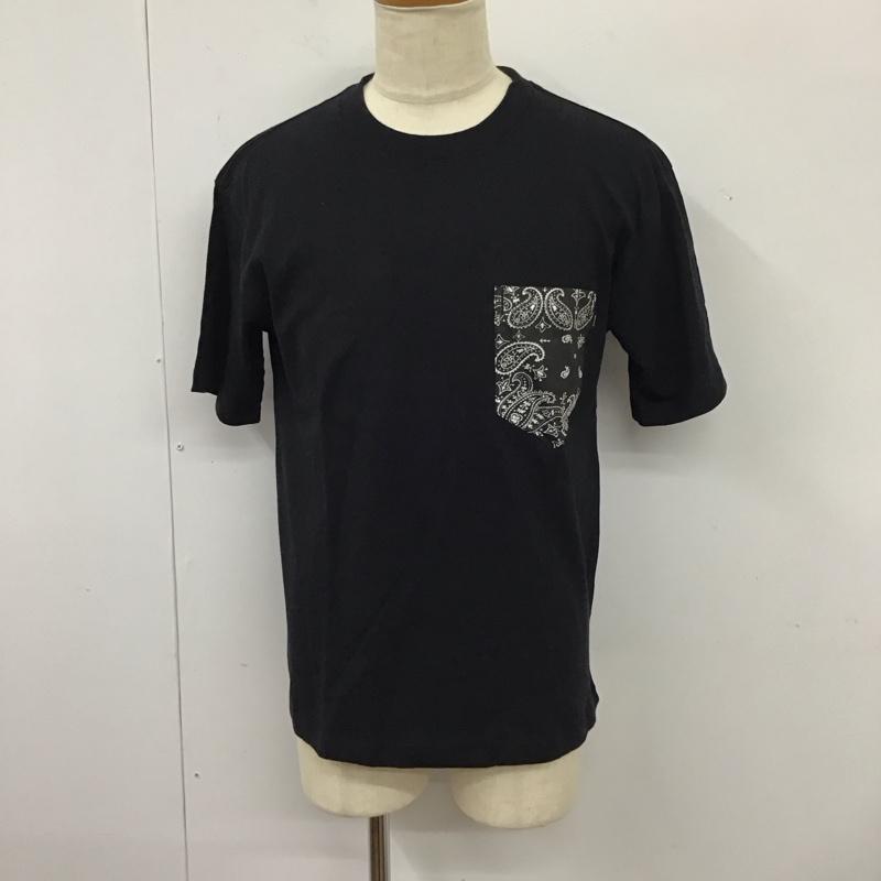ベイフロー BAYFLOW Tシャツ 半袖 半袖カットソー プリントTシャツ クルーネックカットソー M 無地 黒 / ブラック /  メンズ USED 古着 中古 10114195