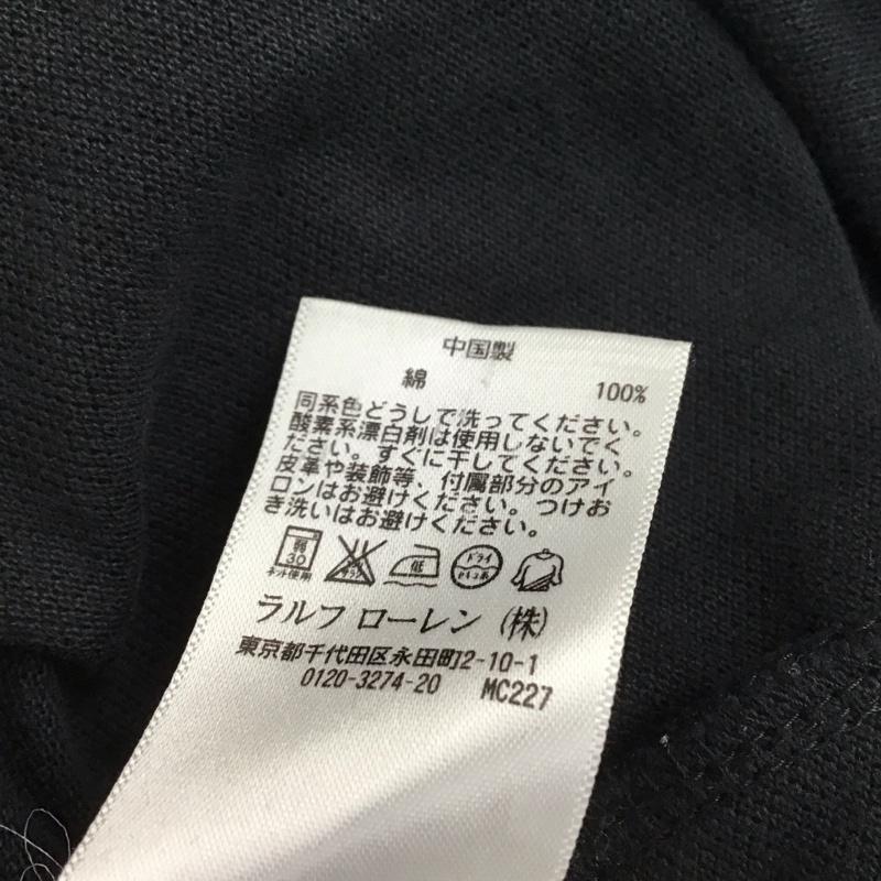 ポロバイラルフローレン Polo by RALPH LAUREN ポロシャツ 半袖 半袖ポロシャツ 半袖カットソー カラーシャツ L ロゴ、文字 黒 / ブラック /  メンズ USED 古着 中古 10129489