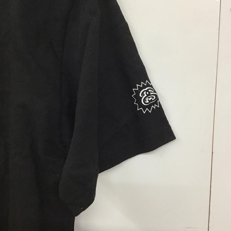ステューシー STUSSY Tシャツ 半袖 半袖カットソー プリントTシャツ クルーネックカットソー S プリント 黒 / ブラック /  メンズ USED 古着 中古 10134056