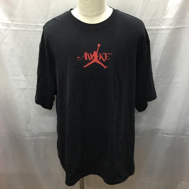 ジョーダンブランド JORDAN BRAND Tシャツ 半袖 FV9913-010 AWAKE クルーネック XXL ロゴ、文字 黒 / ブラック /  メンズ USED 古着 中古 10111355