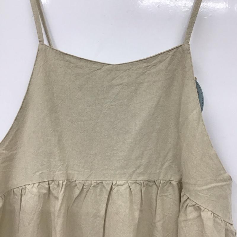 サマンサモスモス Samansa Mos2 ワンピース ロングスカート 1105995-21-11 リネン混キャミワンピース FREE 無地 ベージュ / ベージュ /  レディース USED 古着 中古 10130522