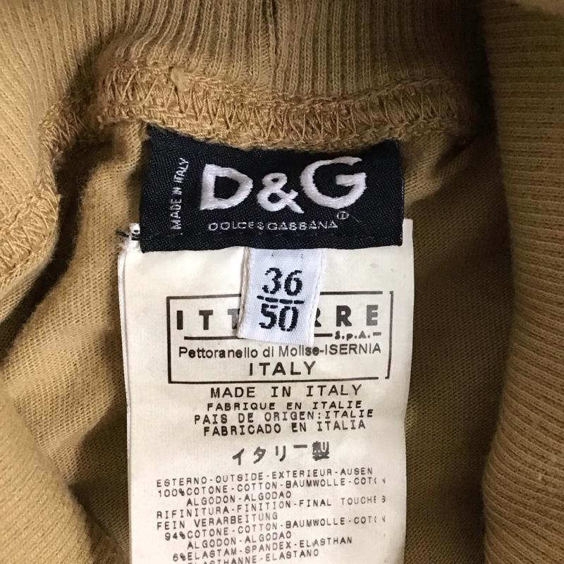 ドルチェアンドガッバーナ DOLCE&GABBANA カットソー 長袖 長袖カットソー プリントカットソー タートルネック 36 プリント ベージュ / ベージュ /  メンズ USED 古着 中古 10127741
