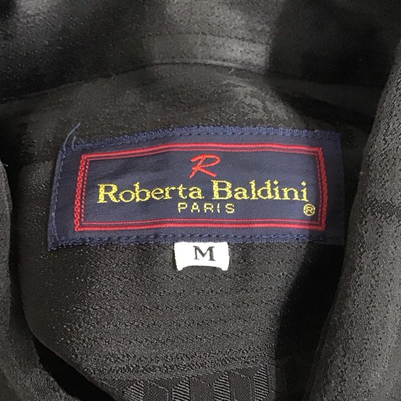 古着 USED シャツ、ブラウス 長袖 Roberta Baldini TNK1919 胸ポケット M 総柄 黒 / ブラック /  メンズ USED 古着 中古 10107659