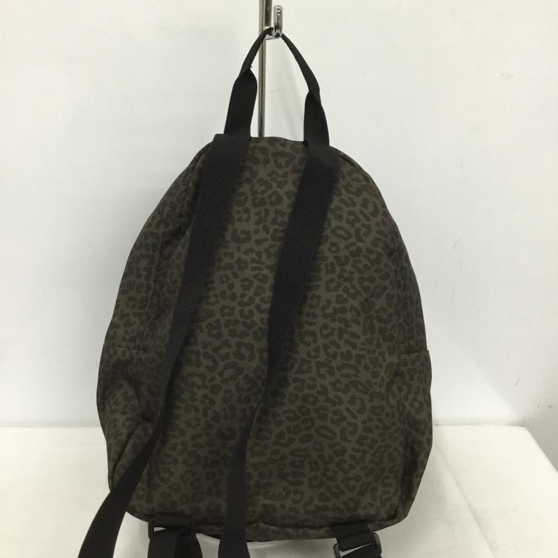 ジャンスポーツ JANSPORT リュックサック、デイパック リュックサック、デイバッグ JS00TDH6 HALF PINT ミニリュック ハーフパイント レオパード ロゴ、文字 茶 / ブラウン / X 黒 / ブラック /  レディース USED 古着 中古 10151190