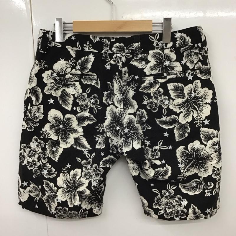 ユニフォームエクスペリメント uniform experiment パンツ ショートパンツ ue-150009 スターフラワーショートパンツ カジュアルパンツ プリントパンツ 2 プリント 白 / ホワイト / X 黒 / ブラック /  レディース USED 古着 中古 10111653