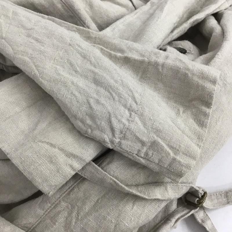 ニコアンド niko and... ワンピース ひざ丈スカート ON41AK21NN リネン リネンコート 3 無地 アイボリー / アイボリー /  レディース USED 古着 中古 10146926