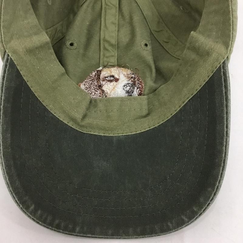 古着 USED 帽子 キャップ PORT&COMPANY DOG EMBROIDERY COTTON DAD CAP ビーグル 刺繍 カーキ / カーキ /  メンズ USED 古着 中古 10129096