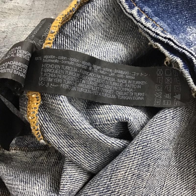 ザラ ZARA ベスト ベスト 2553/240/400 デニムベスト L 無地 インディゴ / インディゴ /  レディース USED 古着 中古 10133630