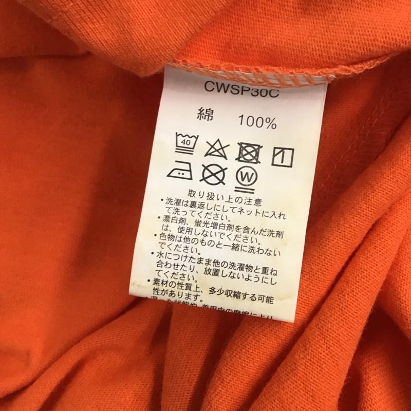 チャンピオン Champion ワンピース ひざ丈スカート CWSP30C Tシャツワンピース カットソー FREE ロゴ、文字 橙 / オレンジ /  レディース USED 古着 中古 10113781