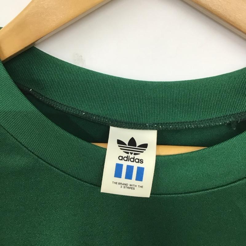 アディダス adidas Tシャツ 半袖 ロゴ、文字 緑 / グリーン /  メンズ USED 古着 中古 10128480