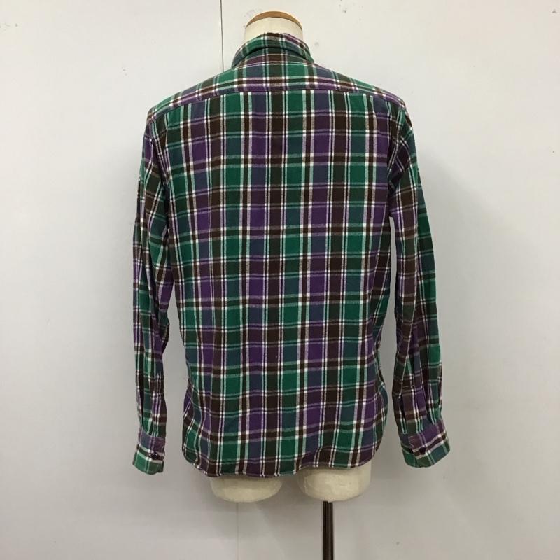 アベイシングエイプ A BATHING APE シャツ、ブラウス 長袖 チェックシャツ PIRATE L チェック マルチカラー / マルチカラー /  メンズ USED 古着 中古 10121747